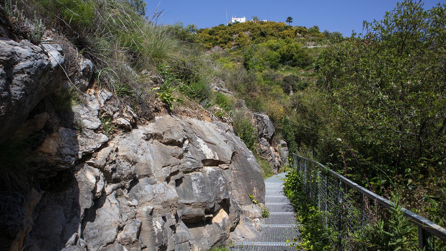 Sendero Los Molinos en el río Turvilla sin transporte